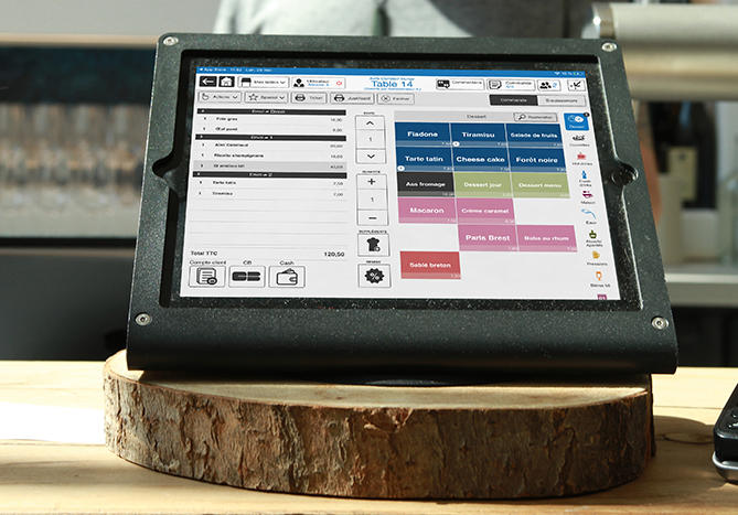 Caisse iPad service