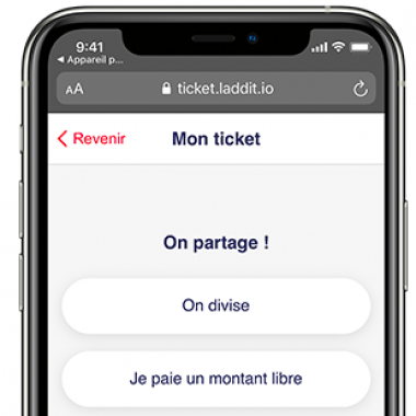 Image paiement a table
