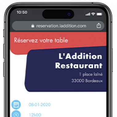 tuile Réservation restauration